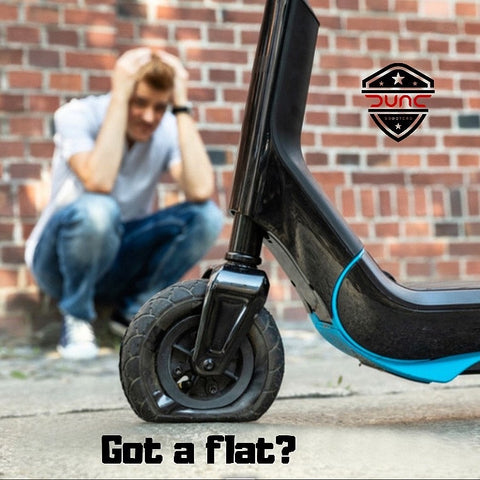 Electric Scooter (Flat Tire Repair)